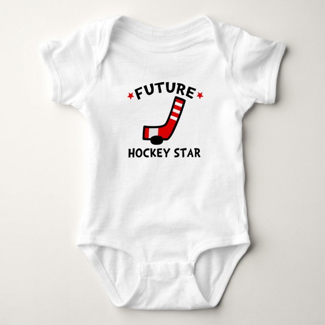 Future Hockey Star Baby Bodysuit (Front)