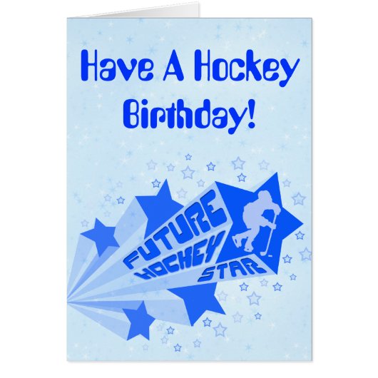 Future Hockey Star Birthday Card (Front)