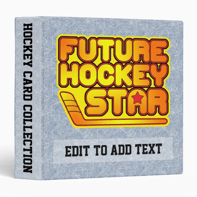 Future Hockey Star Card Album 3 Ring Binder (Front/Spine)