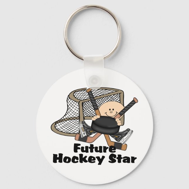 Future Hockey Star Keychain (Front)