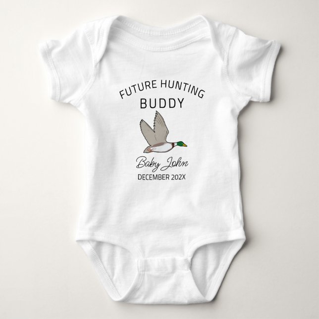 Future Hunting Buddy - Duck Hunter Baby Bodysuit (Front)