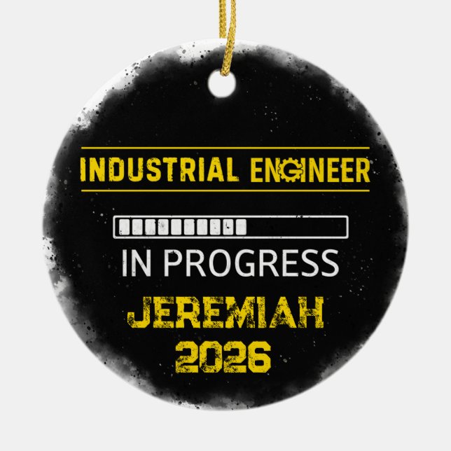 Future Industrial Engineer Ceramic Ornament (Front)