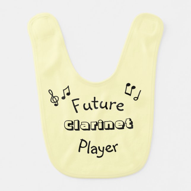 Future Instrument Player - Music Baby Bib (Front)