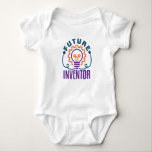 Future Inventor Engineer Scientist Science Can Coo Baby Bodysuit<br><div class="desc">This cool design is perfect for anyone who loves inventing or creating new products. It is perfect for smart kids,  boys or girls who love innovating. The design with a lightbulb graphic is ideal for an innovator or invention lover.</div>