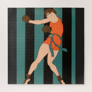 Future is Female 1920s Boxing Illustration Jigsaw Puzzle