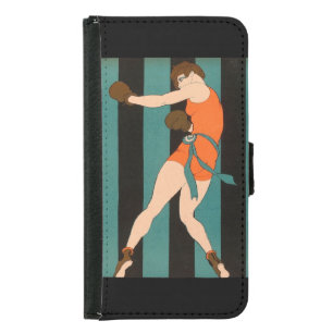 Future is Female Bold Boxing Imagery Samsung Galaxy S5 Wallet Case