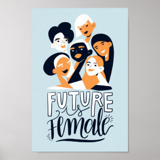 Future Is Female | Motivational Feminist Quote Poster