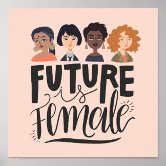 Future Is Female | Motivational Feminist Quote Poster