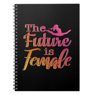 Future is Female Quote - Feminist Gymnastics Notebook