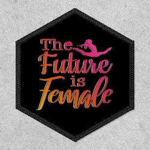 Future is Female Quote - Feminist Gymnastics Patch