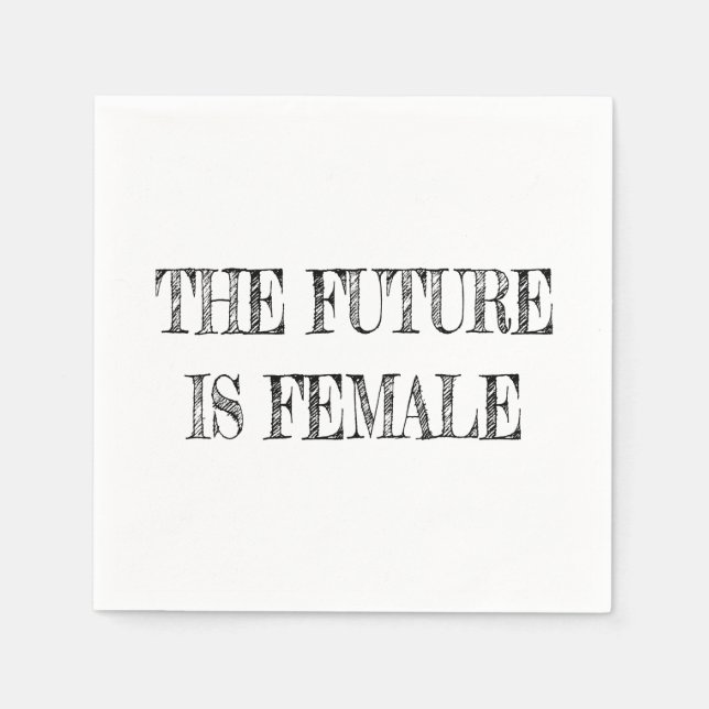 Future is Female Vintage Napkins (Front)