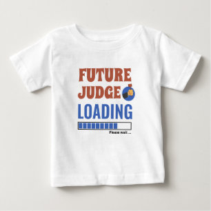 Future Judge Loading Funny Personalized Unisex Baby T-Shirt