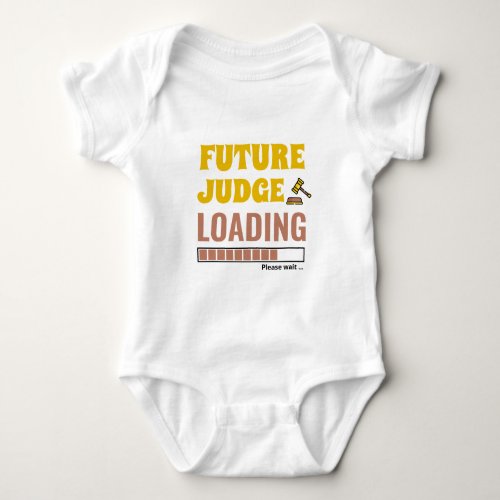 Future Judge Loading Trendy Personalized Unisex Baby Bodysuit