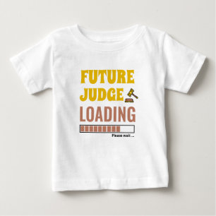 Future Judge Loading Trendy Personalized Unisex Baby T-Shirt