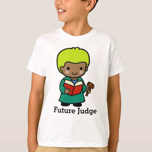 Future Judge with Book and Gavel T-Shirt (Front)