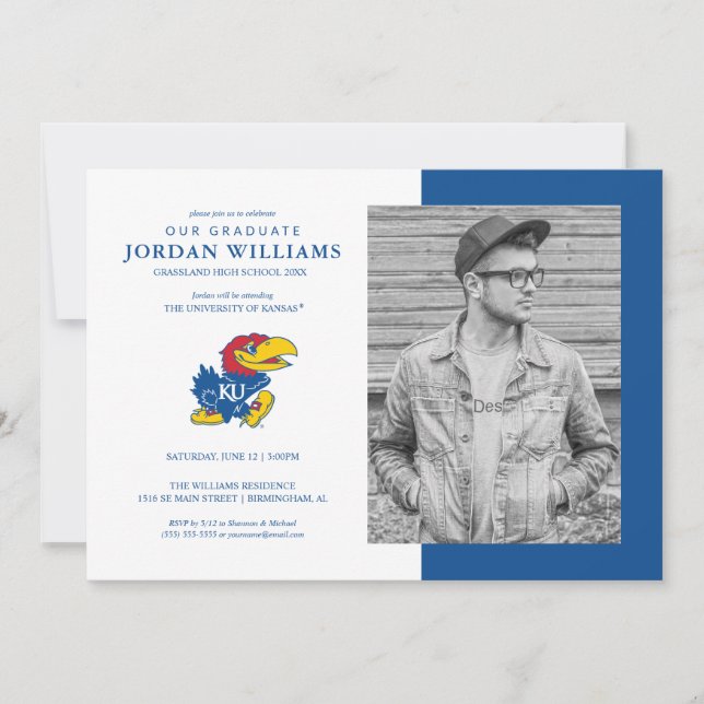 Future Kansas Jayhawks Graduate Announcement (Front)