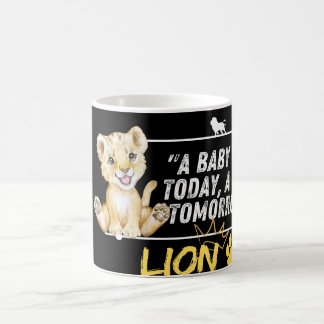 Future King: Baby Lion Motivational Mug Artwork