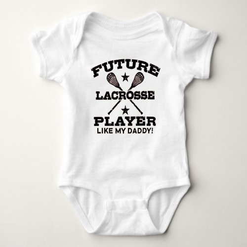 Future Lacrosse Player Baby Bodysuit