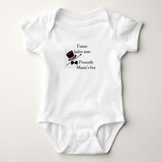 “Future Ladies Man” Baby T-Shirt Baby Bodysuit (Front)