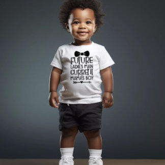 Future Ladies Man, Current Mama's Boy Design Toddler T-shirt