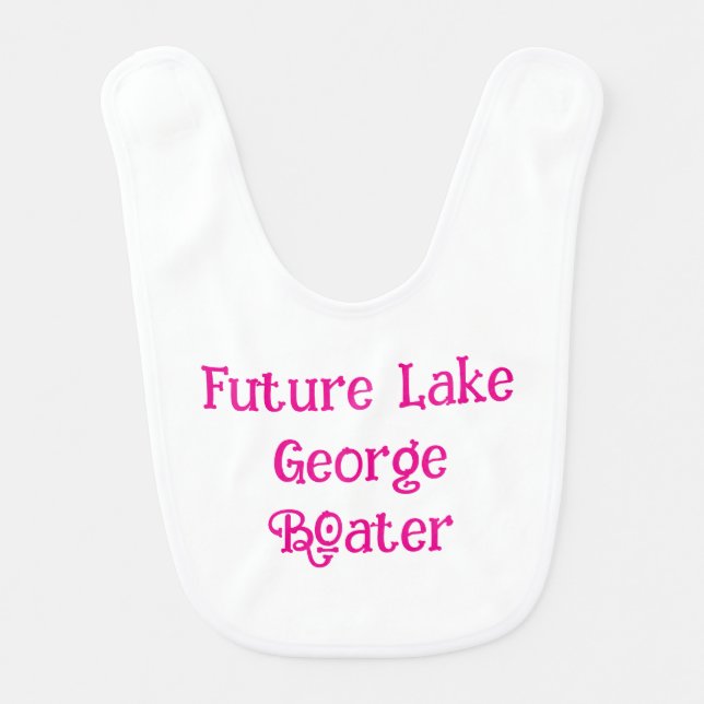Future Lake George Boater Baby's Bib (Front)