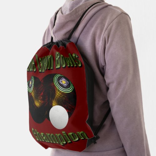 Future Lawn Bowls Champion Drawstring Backpack