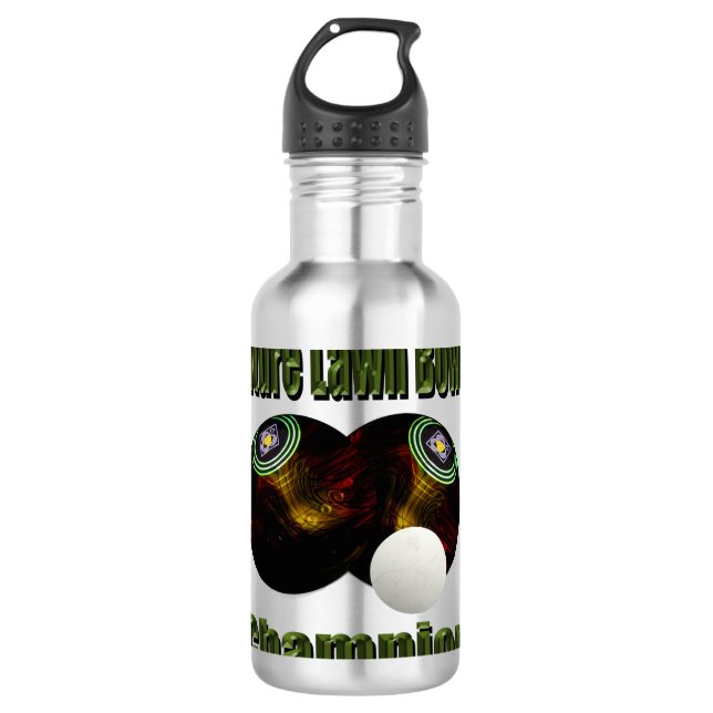 Future Lawn Bowls Champion, Water Bottle (Front)