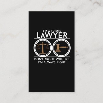 Future Lawyer Court Law Student Student Lawyer Stu Business Card by Designer_Store_Ger at Zazzle