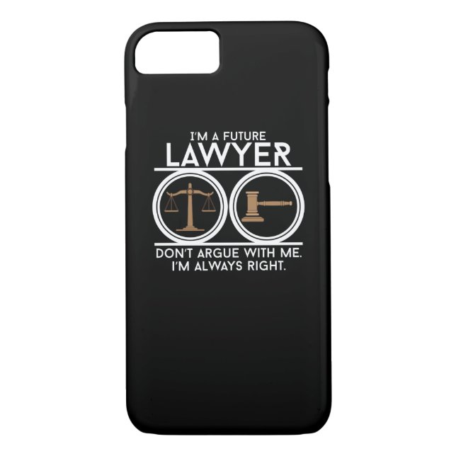 Future lawyer court law student student lawyer stu Case-Mate iPhone case (Back)