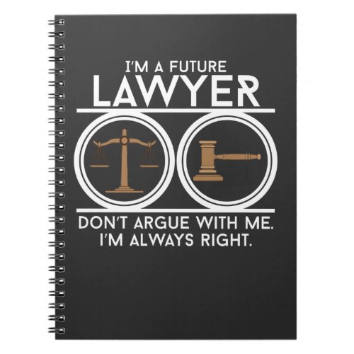 Future lawyer court law student student lawyer stu notebook