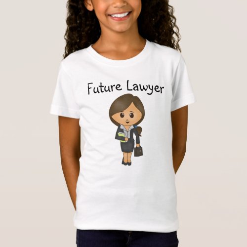 Future Lawyer _ Cute Brunette Female Lawyer T_Shirt
