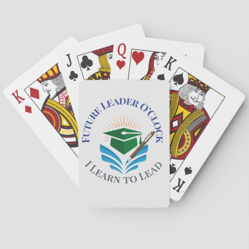 Future Leader O'Clock – Learn to Lead | Motivation Poker Cards