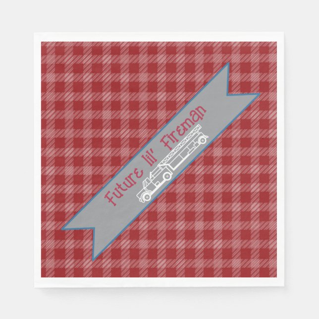 Future lil’ Fireman Picnic napkins (Front)