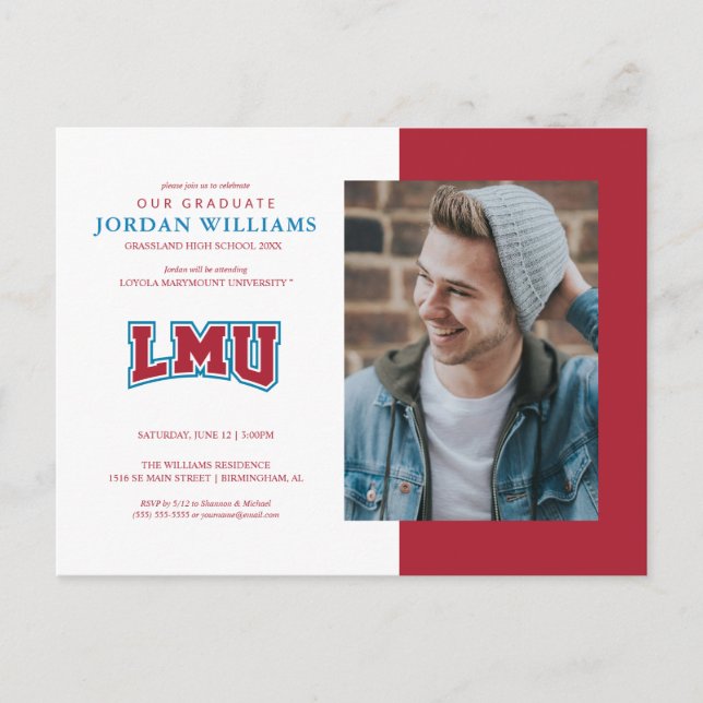 Future LMU Graduate Announcement Postcard (Front)