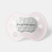 Future LPGA player baby pacifier (Front)