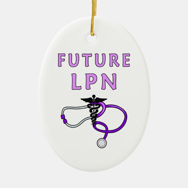 Future LPN Ceramic Ornament (Front)