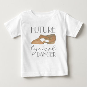 FUTURE LYRICAL DANCER Tan Dance Shoe Baby T-Shirt