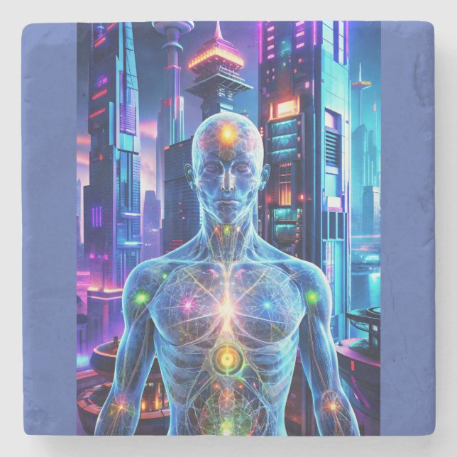 Future Man Stone Coaster (Front)
