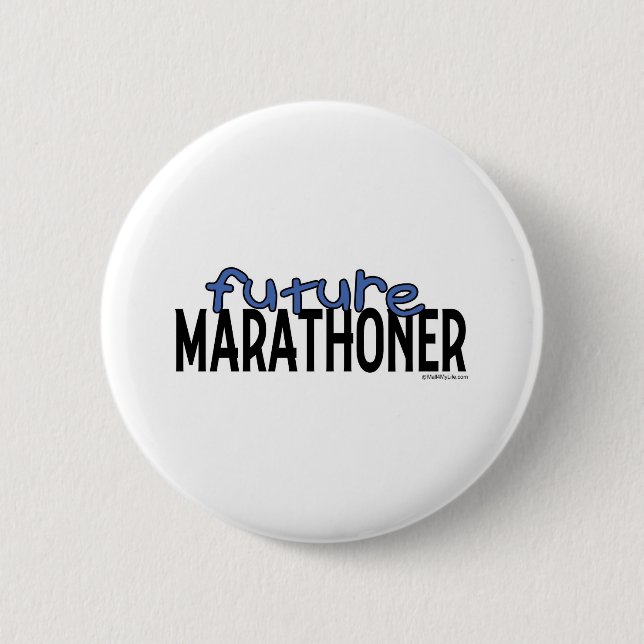 Future Marathoner Pinback Button (Front)