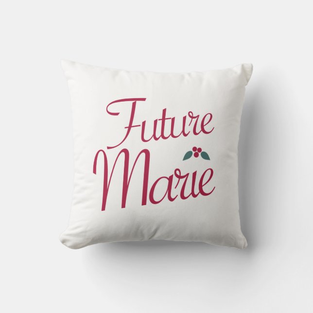 Future Marie Nutcracker Throw Pillow (Front)
