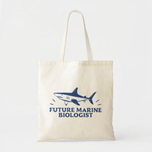 Future marine biologist biology student shark tote bag