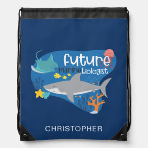 Future Marine Biologist Drawstring Backpack