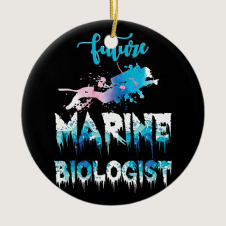 Future Marine Biologist Ocean Student Biology Gift Ceramic Ornament