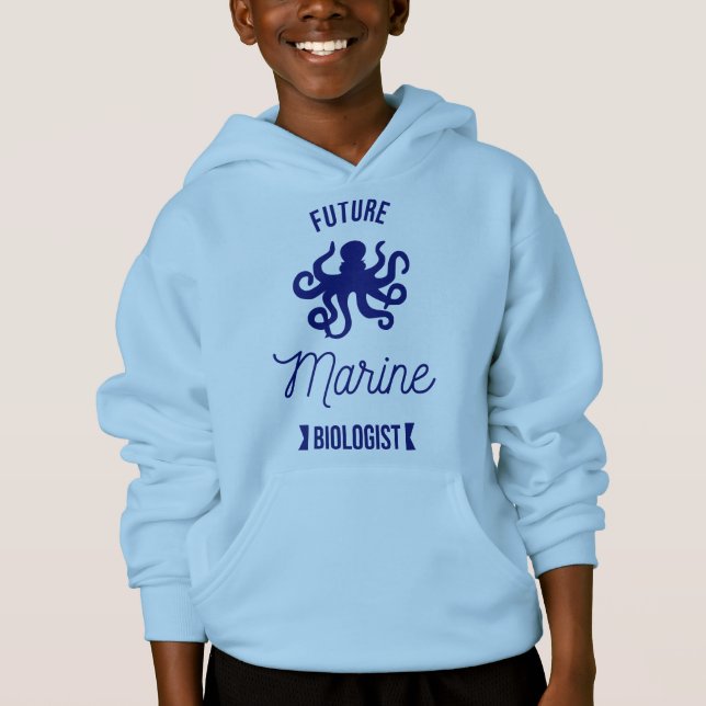 Future Marine biologist - Octopus   Hoodie (Front)