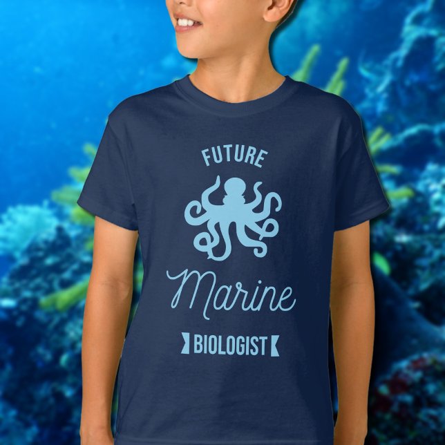 Future Marine biologist - Octopus  -navy  T-Shirt (Creator Uploaded)