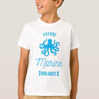 Future Marine biologist - Octopus  - white 