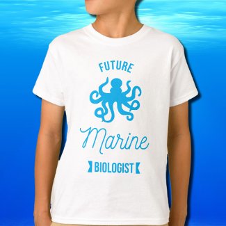 Future Marine biologist - Octopus  - white 