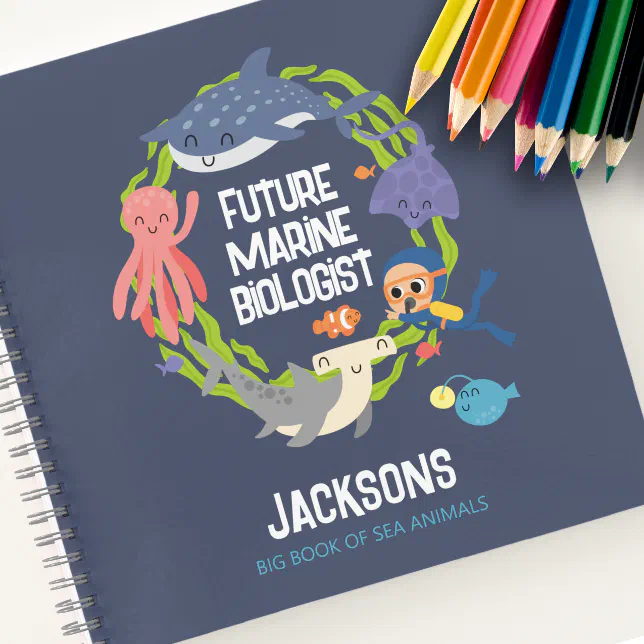 Future Marine Biologist Photo Spiral Notebook | Zazzle