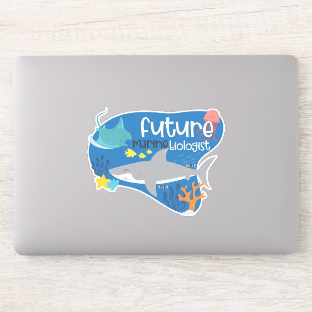 Future Marine Biologist Sticker (Computer)