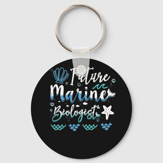 Future Marine Biologist Student Keychain (Front)